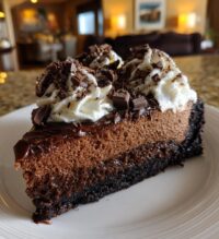 triple chocolate cheesecake