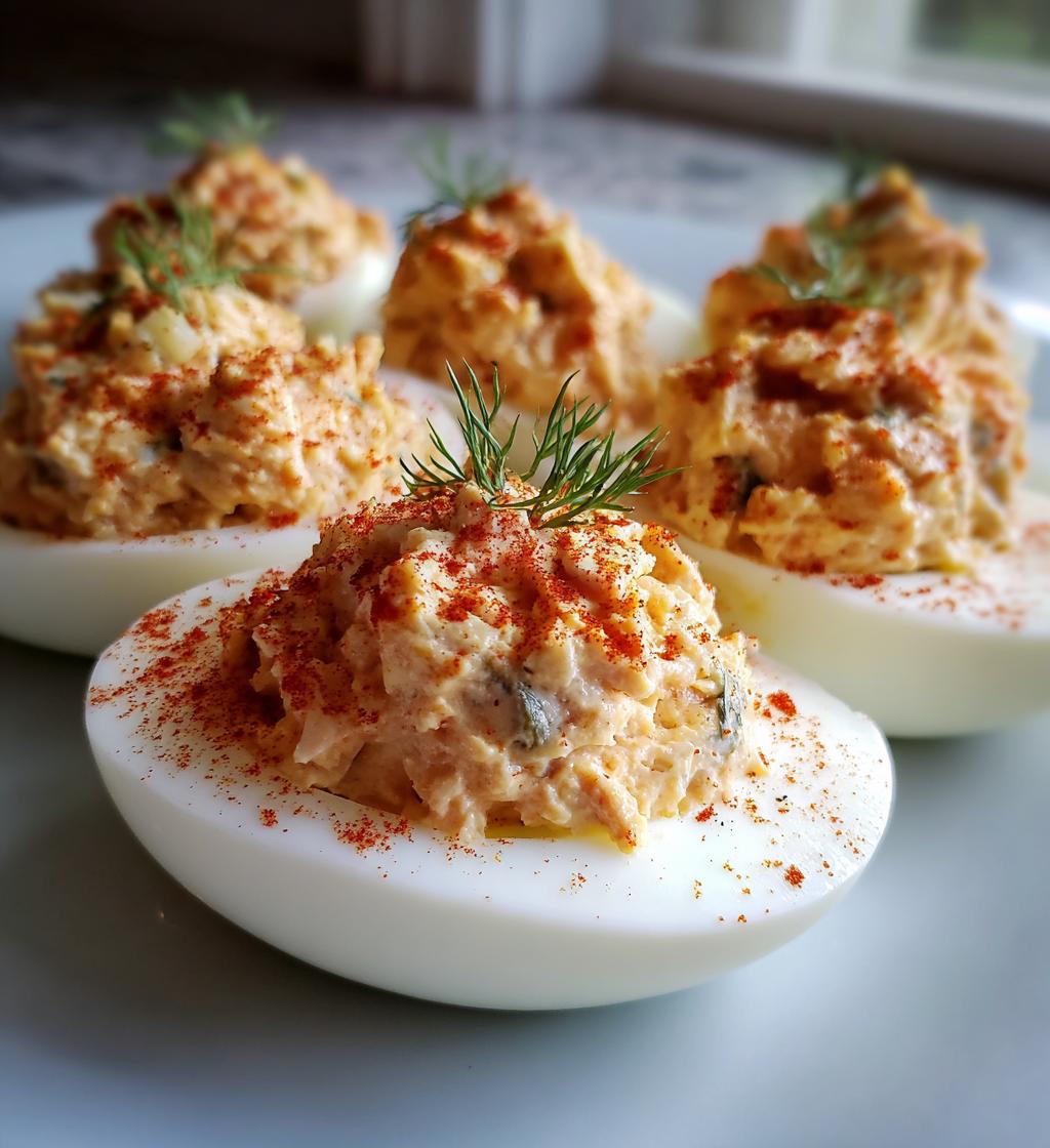 tuna deviled eggs