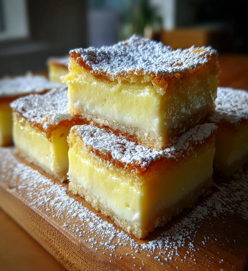 vanilla custard cream squares - detail 1