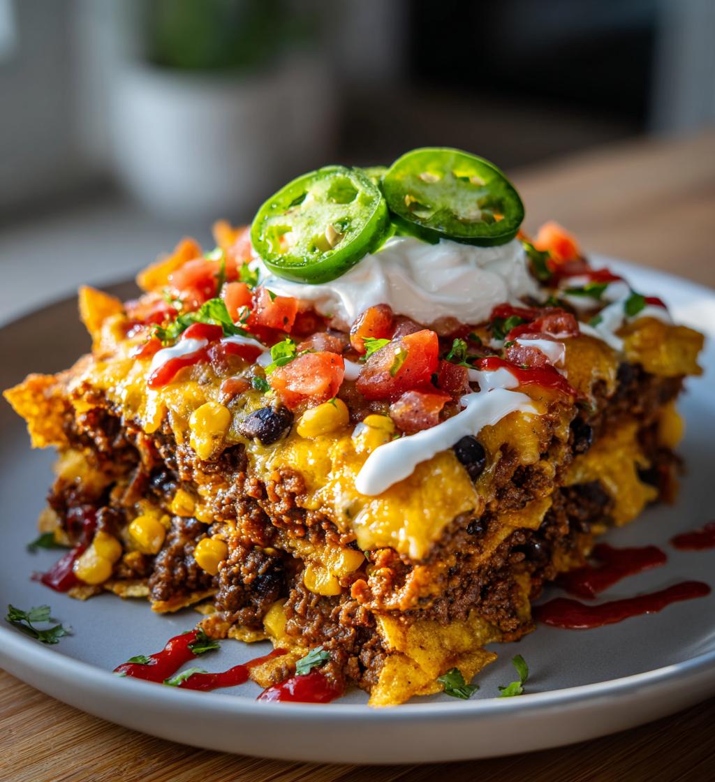 walking taco casserole 2