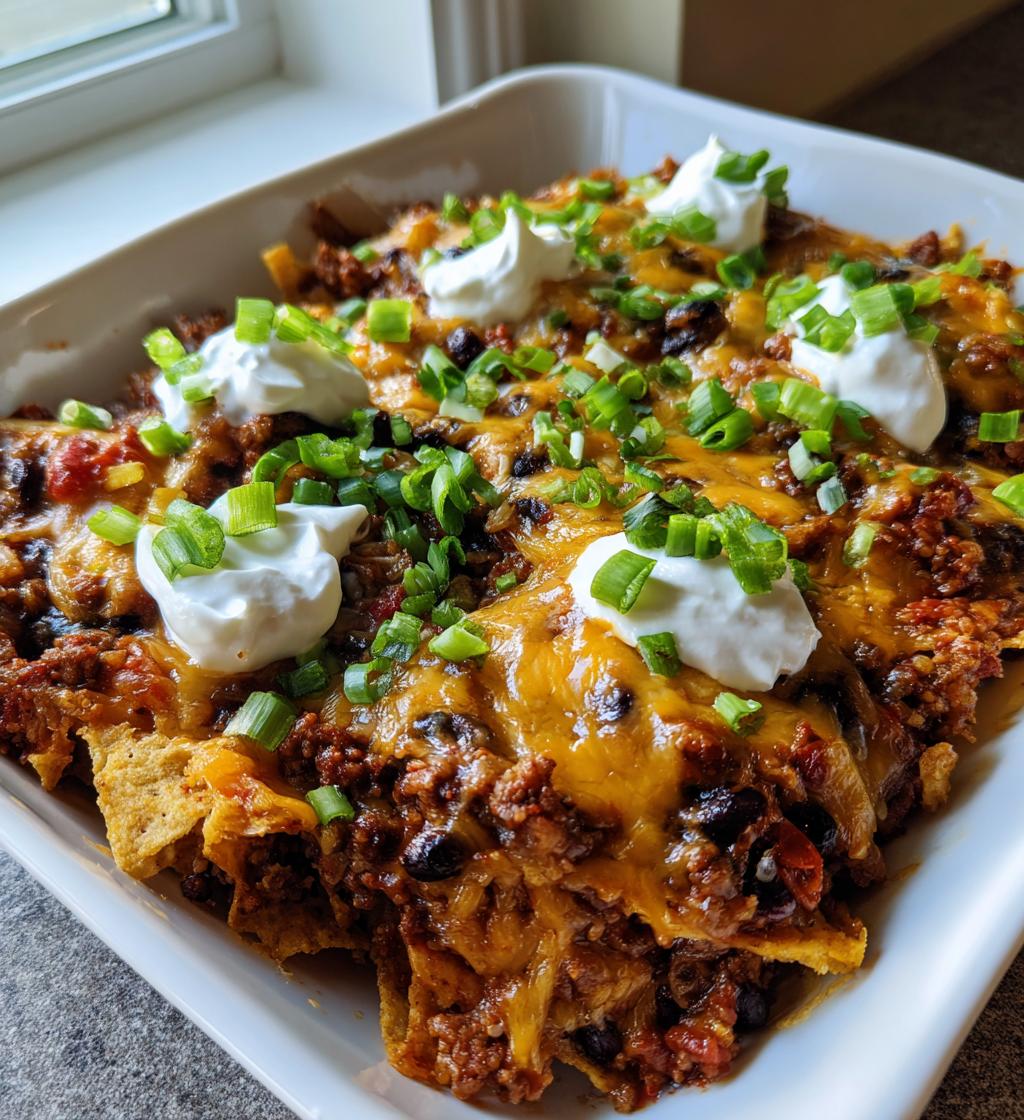 walking taco casserole