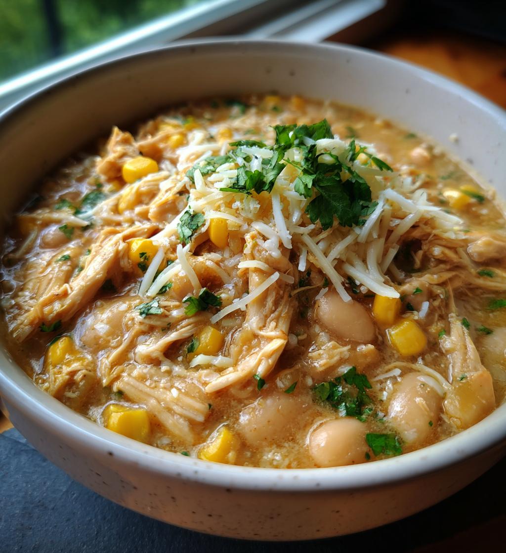 white chicken chili crockpot
