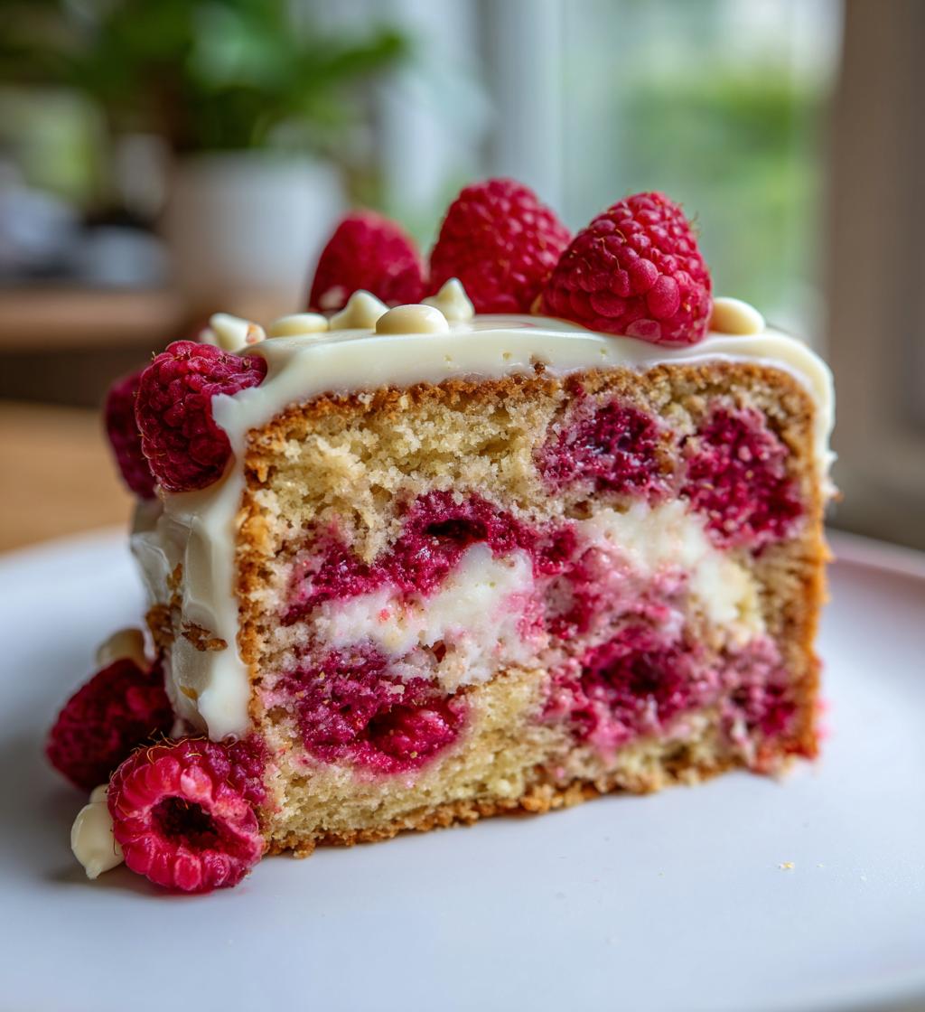 white chocolate raspberry cake