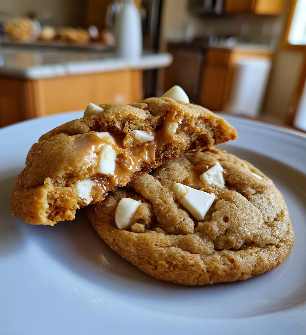 white chocolate reeses cheesecake cookies - detail 1