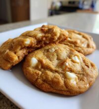 white chocolate reeses cheesecake cookies