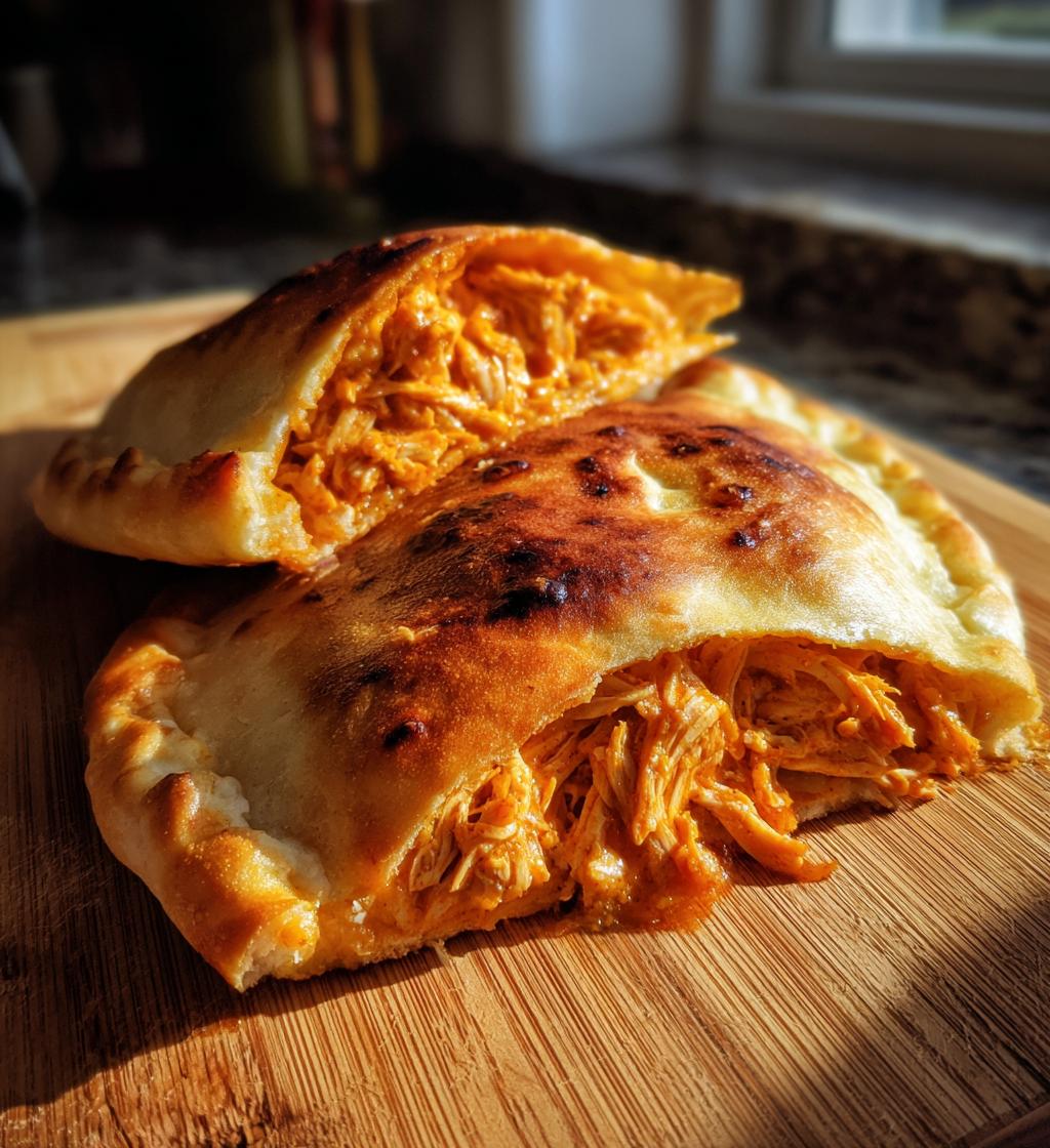buffalo chicken calzone recipe