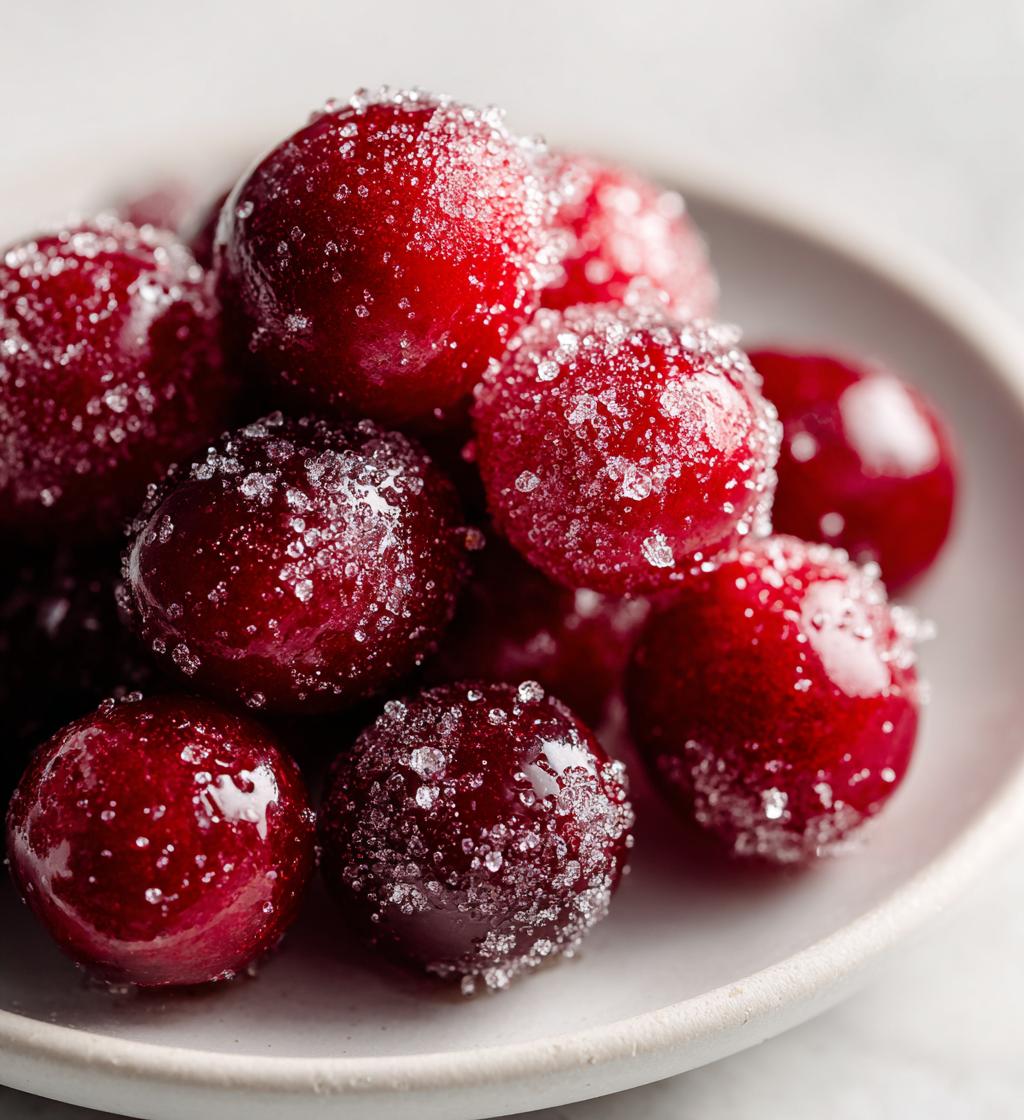 candied cranberries