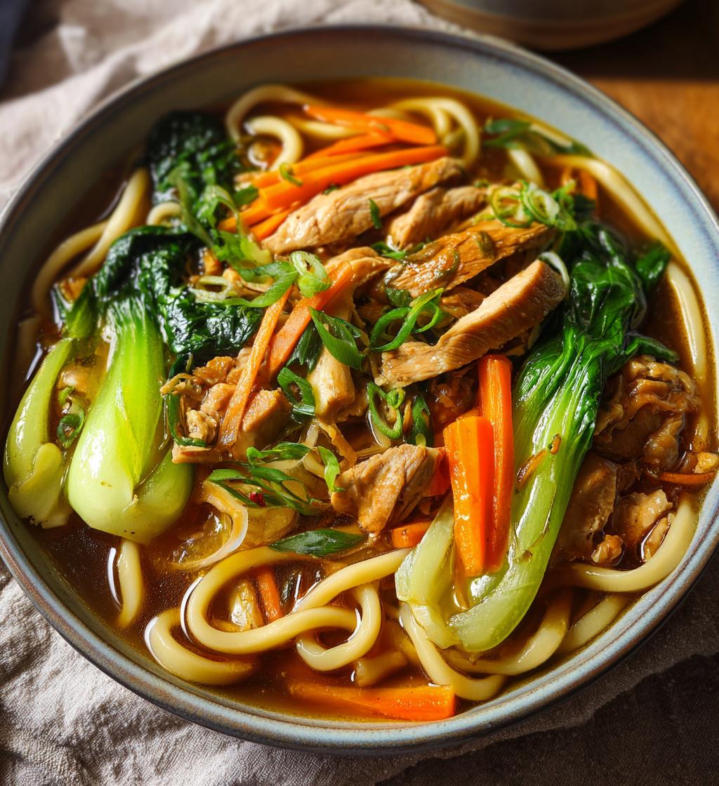 chicken udon noodles
