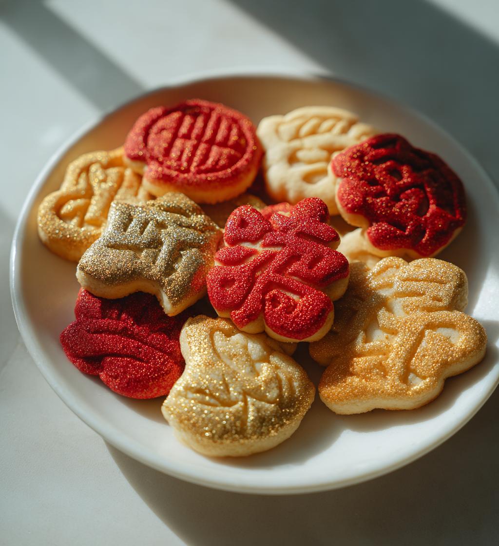 chinese new year themed cookies