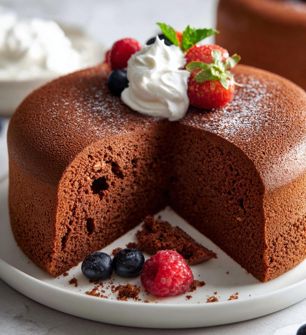 chocolate castella cake