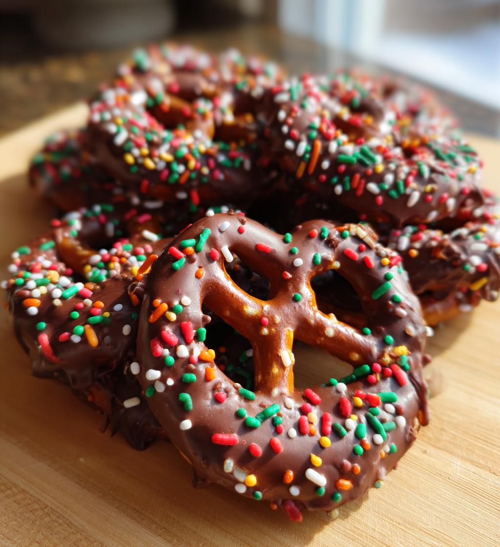 chocolate covered pretzels christmas