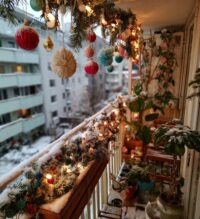 christmas balcony