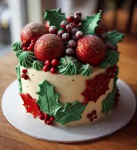 christmas cake decor