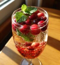 christmas champagne cocktails