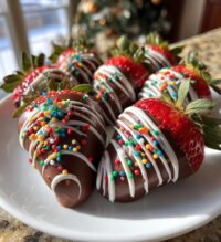 christmas chocolate covered strawberries