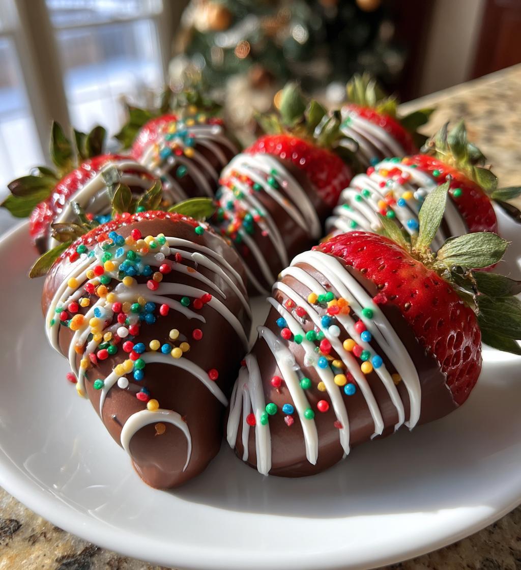 christmas chocolate covered strawberries