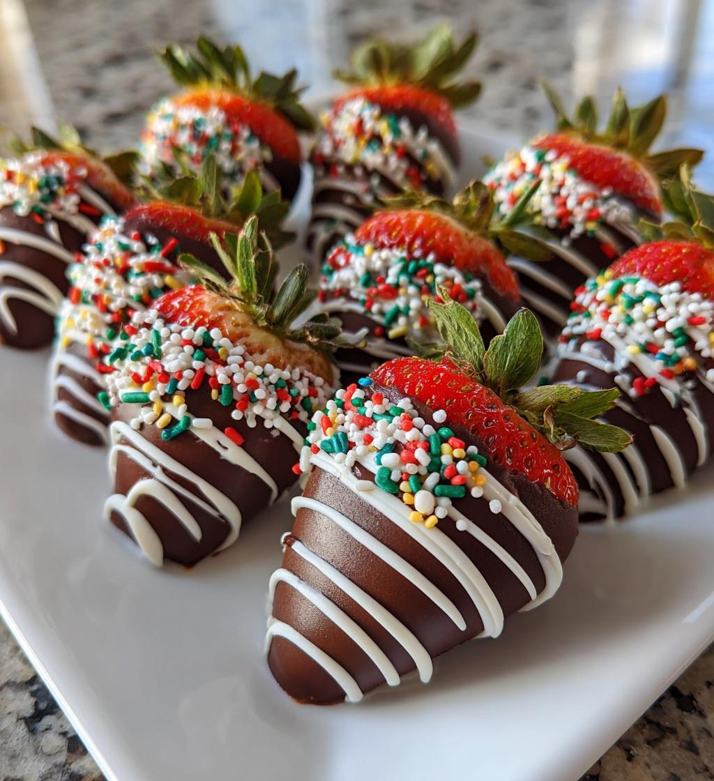 christmas covered strawberries