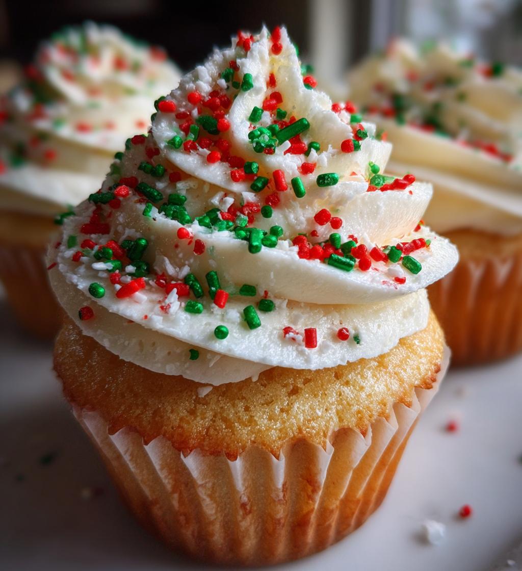 christmas cupcake