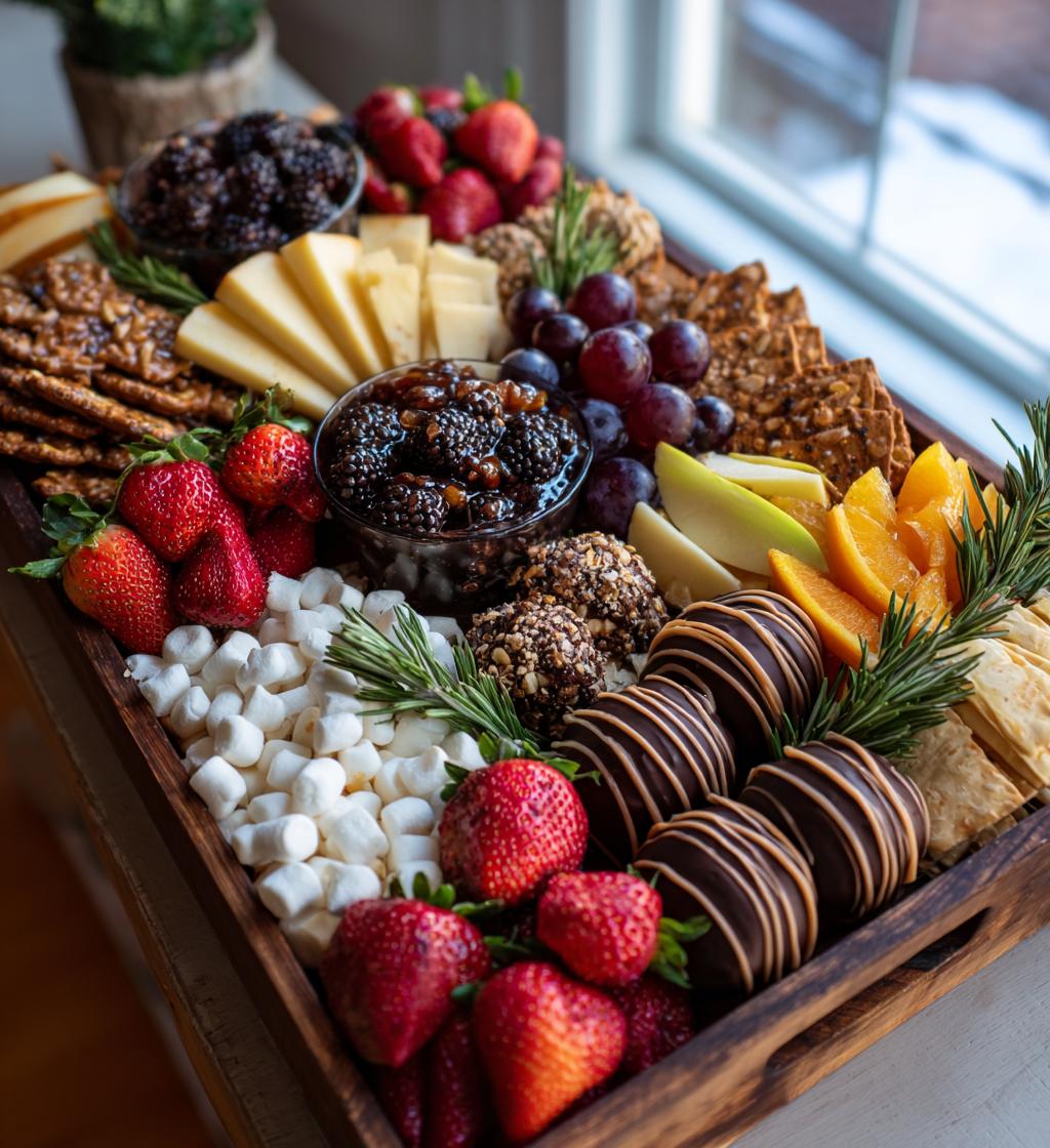 christmas dessert charcuterie board