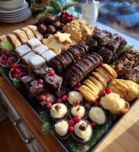 christmas dessert tray