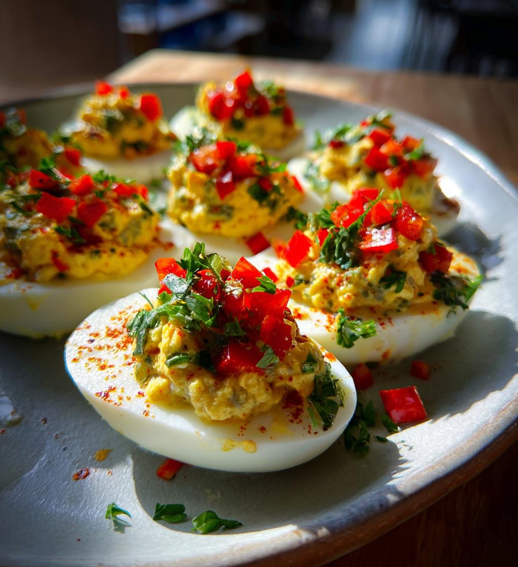 christmas deviled eggs