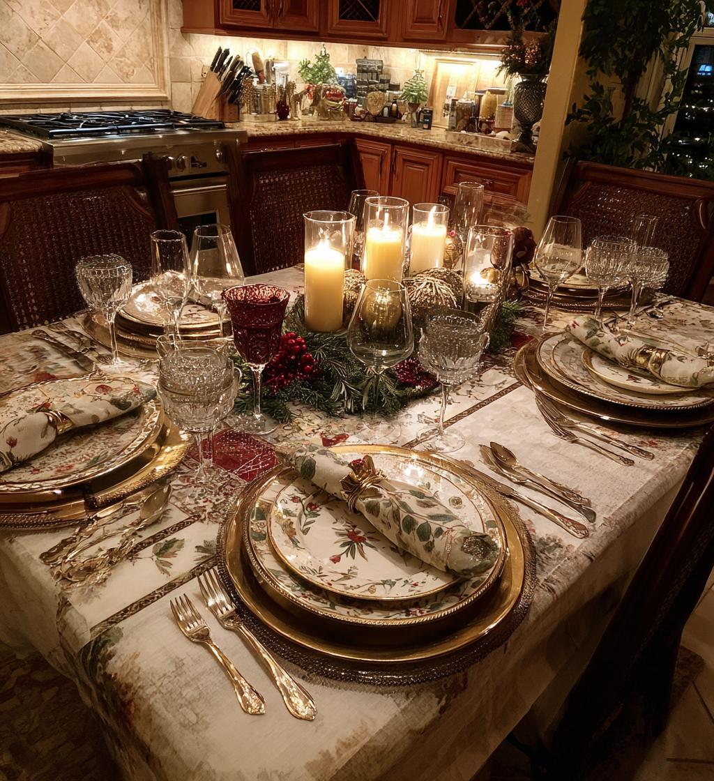 christmas dinner ideas table