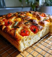 christmas foccacia bread