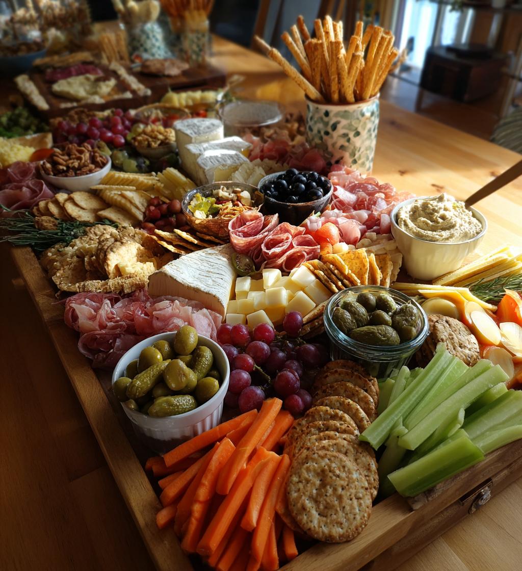 christmas grazing table