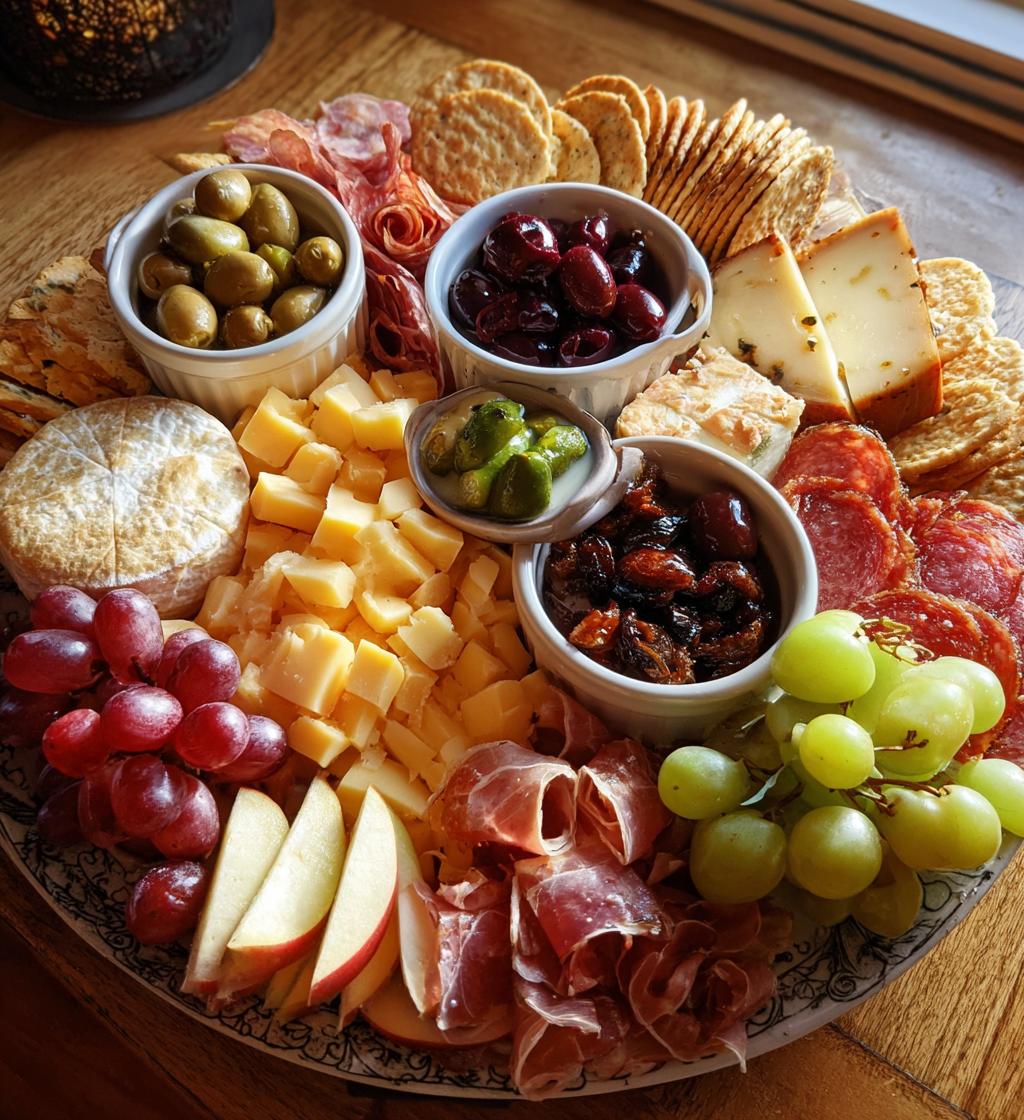 christmas meat and cheese board