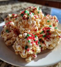 christmas popcorn balls