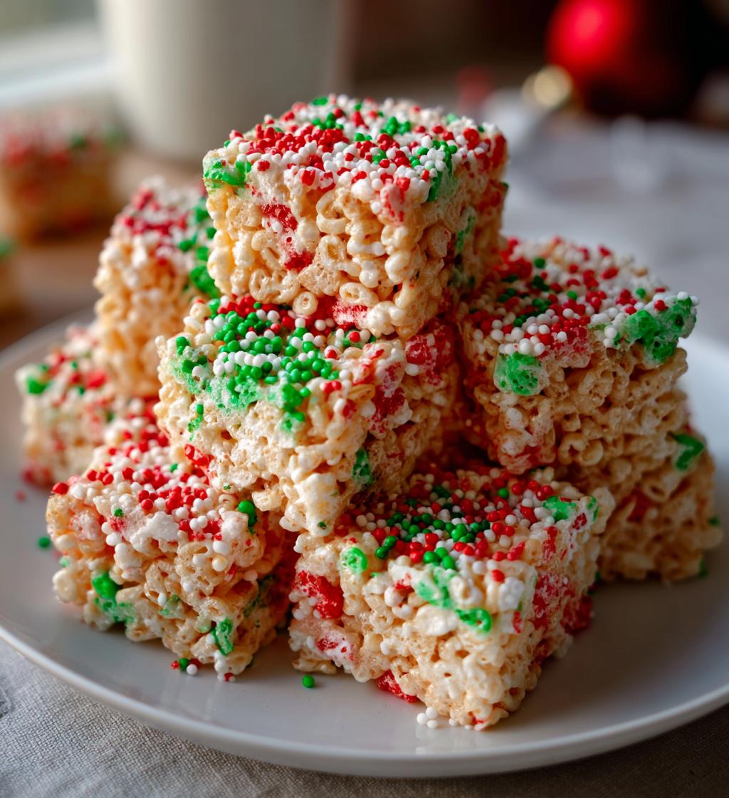 christmas rice crispy treats