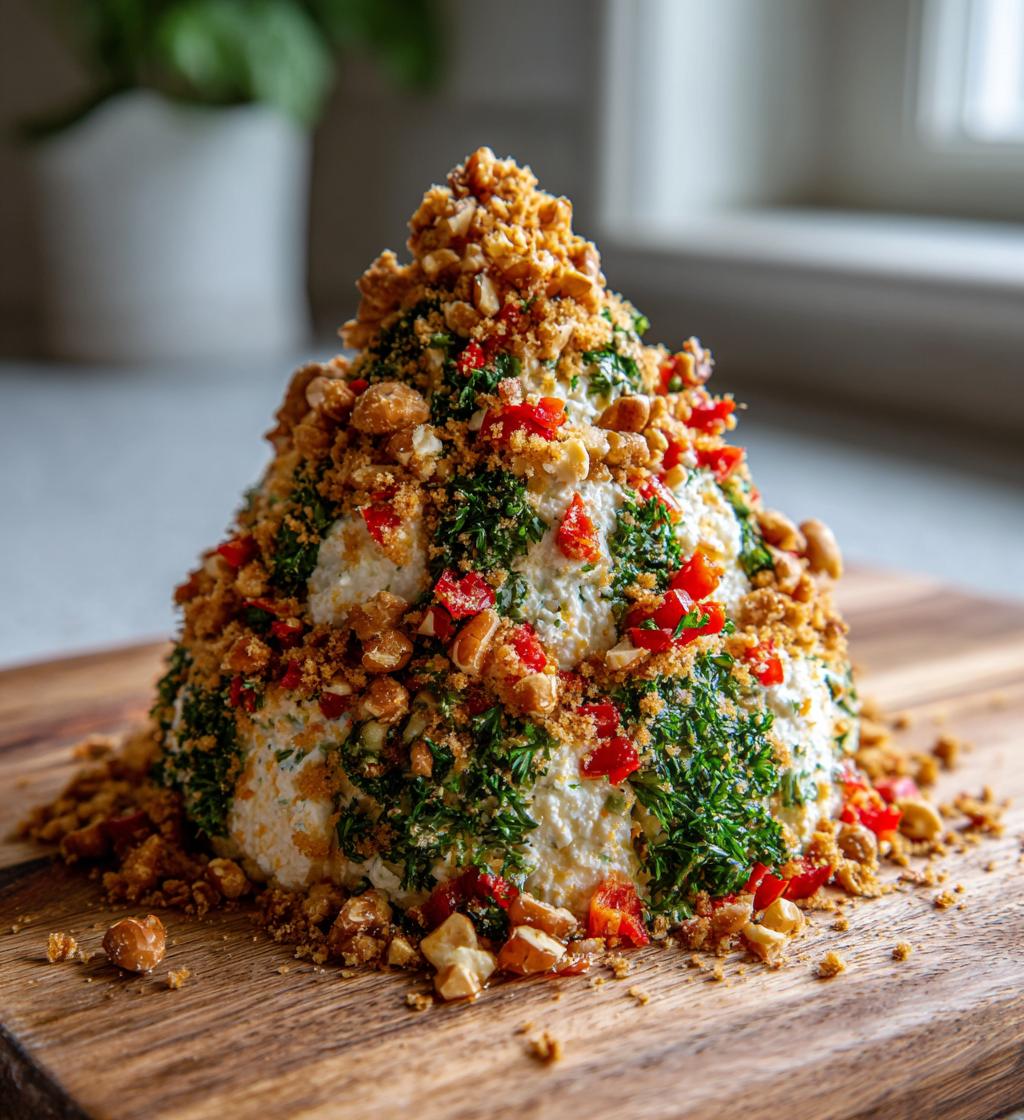 christmas tree cheese ball