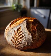 christmas tree sourdough scoring