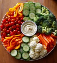 christmas veggie platter
