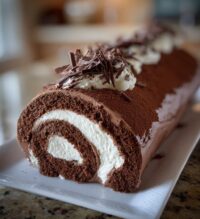christmas yule log cake