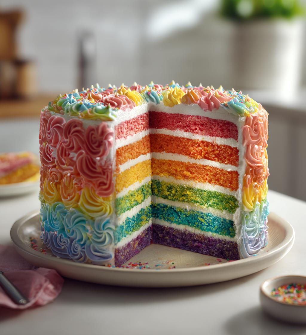 colorful new year cakes