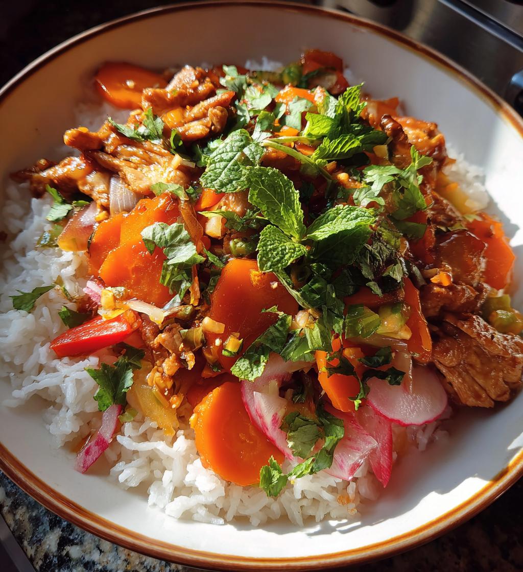 colorful vietnamese new year meal