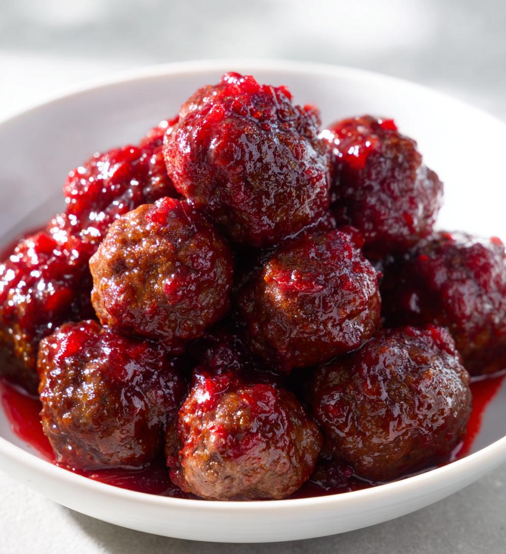 cranberry meatballs crockpot