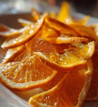 dehydrated orange slices