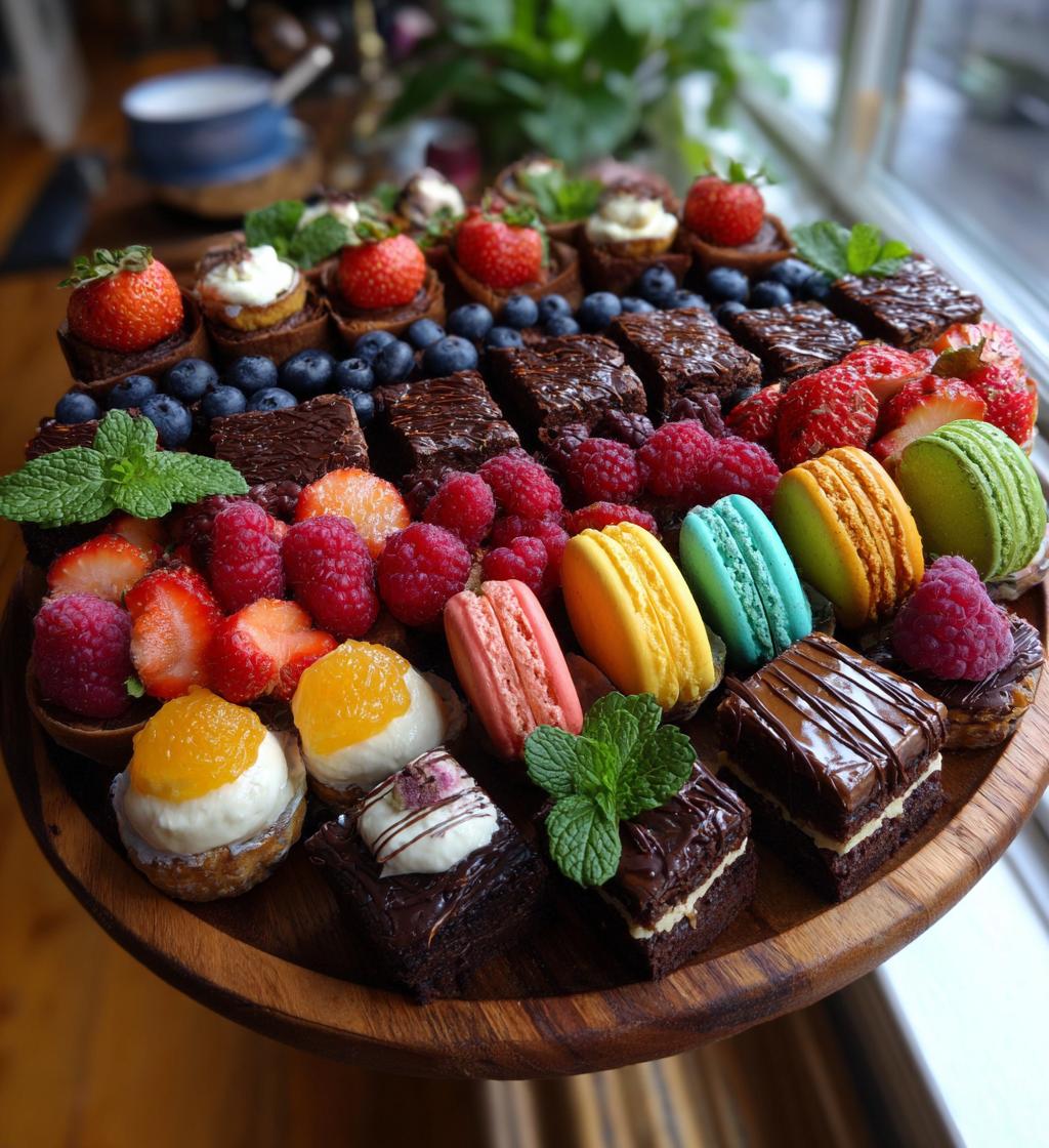 dessert platter