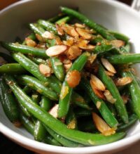 green beans almondine