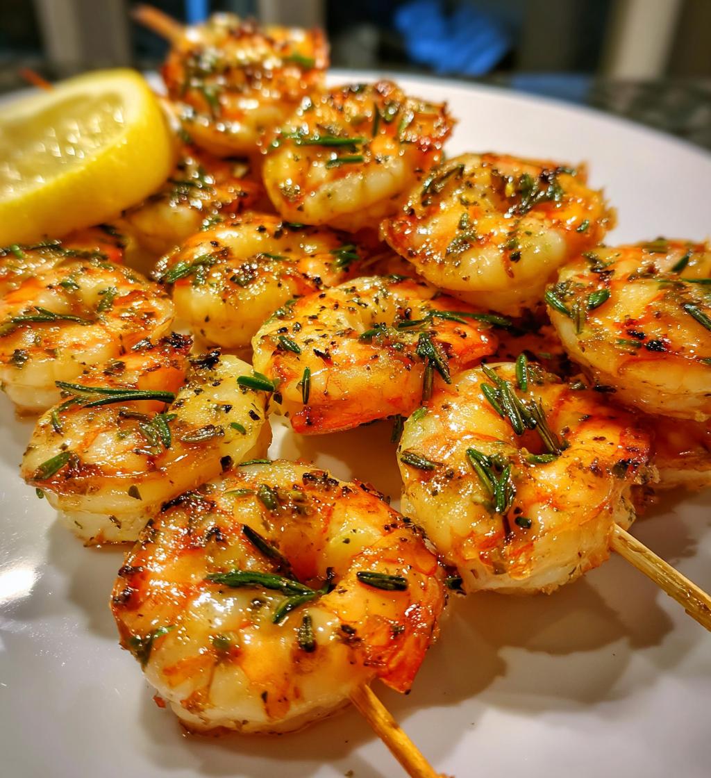 grilled rosemary shrimp