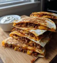 ground beef quesadillas