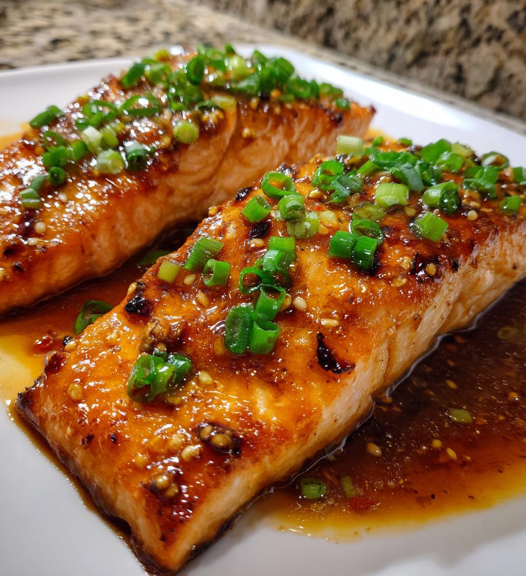 honey garlic glazed salmon