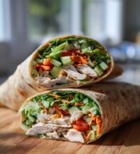 honey mustard turkey wrap