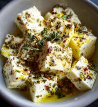 marinated cheese