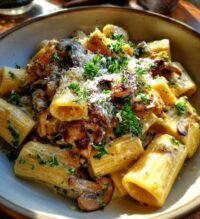 mushroom rigatoni