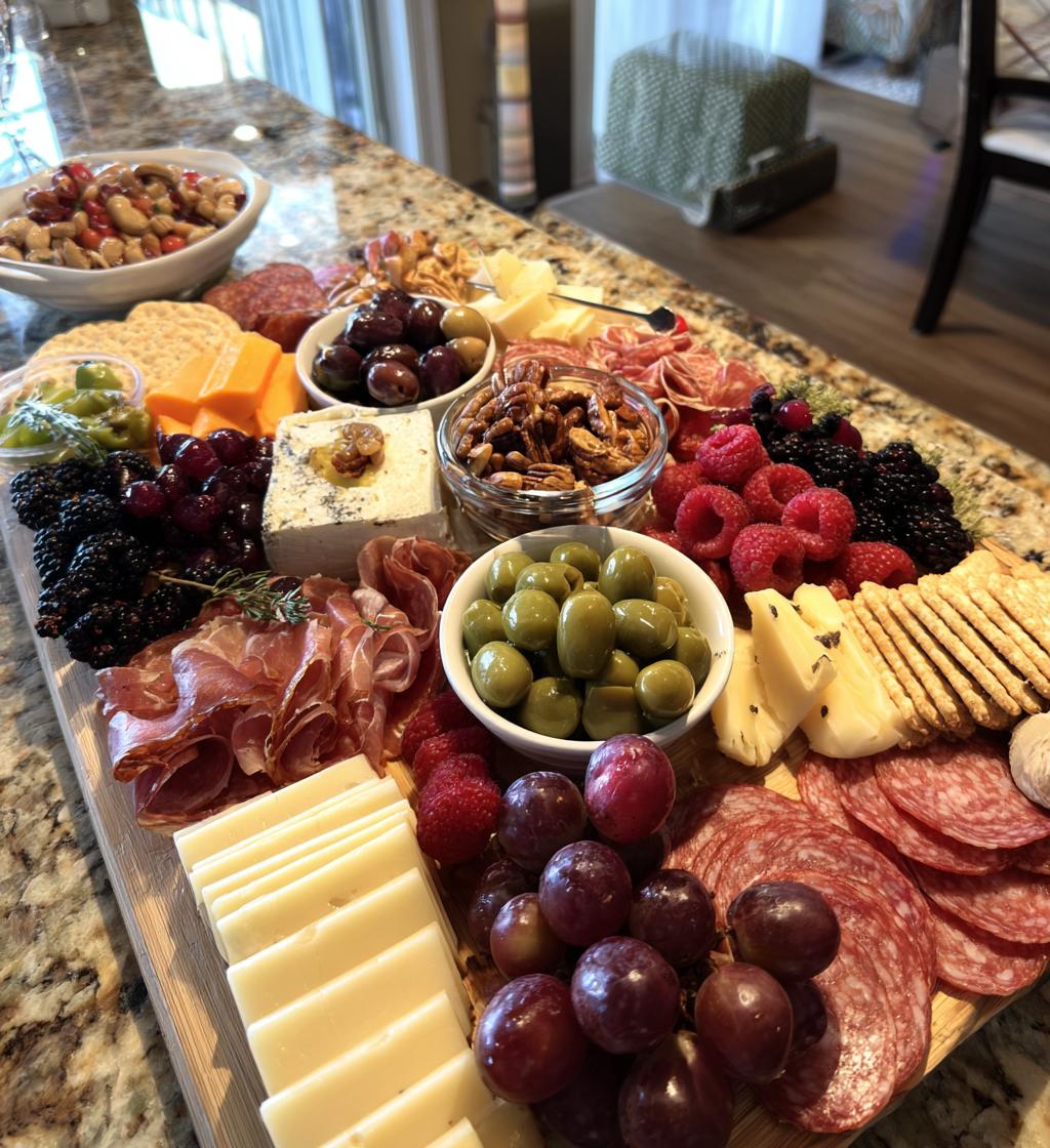 new years charcuterie board