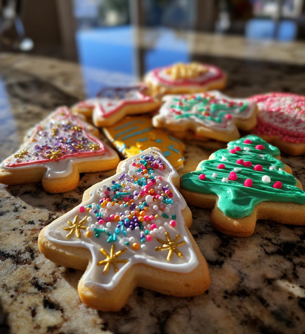 new years cookies decorated