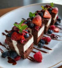 new years eve plated desserts